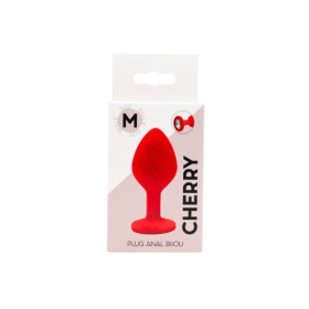 Plug rouge bijou cristal Medium CHERRY 